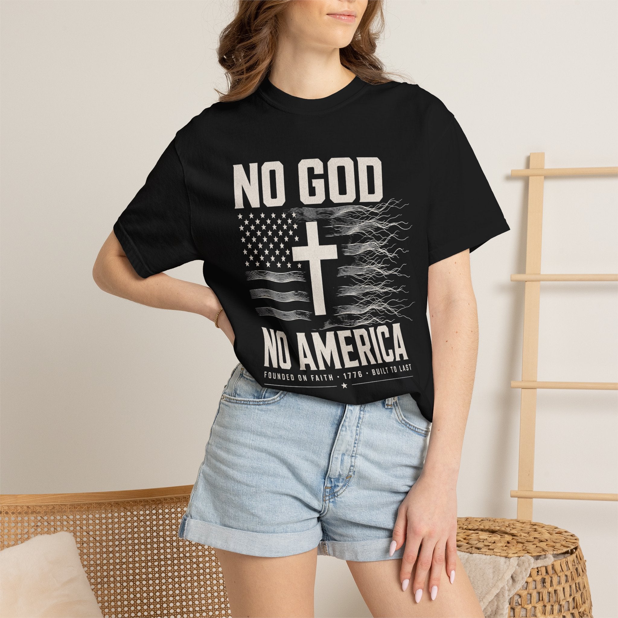 No God - No America Tee Shirt