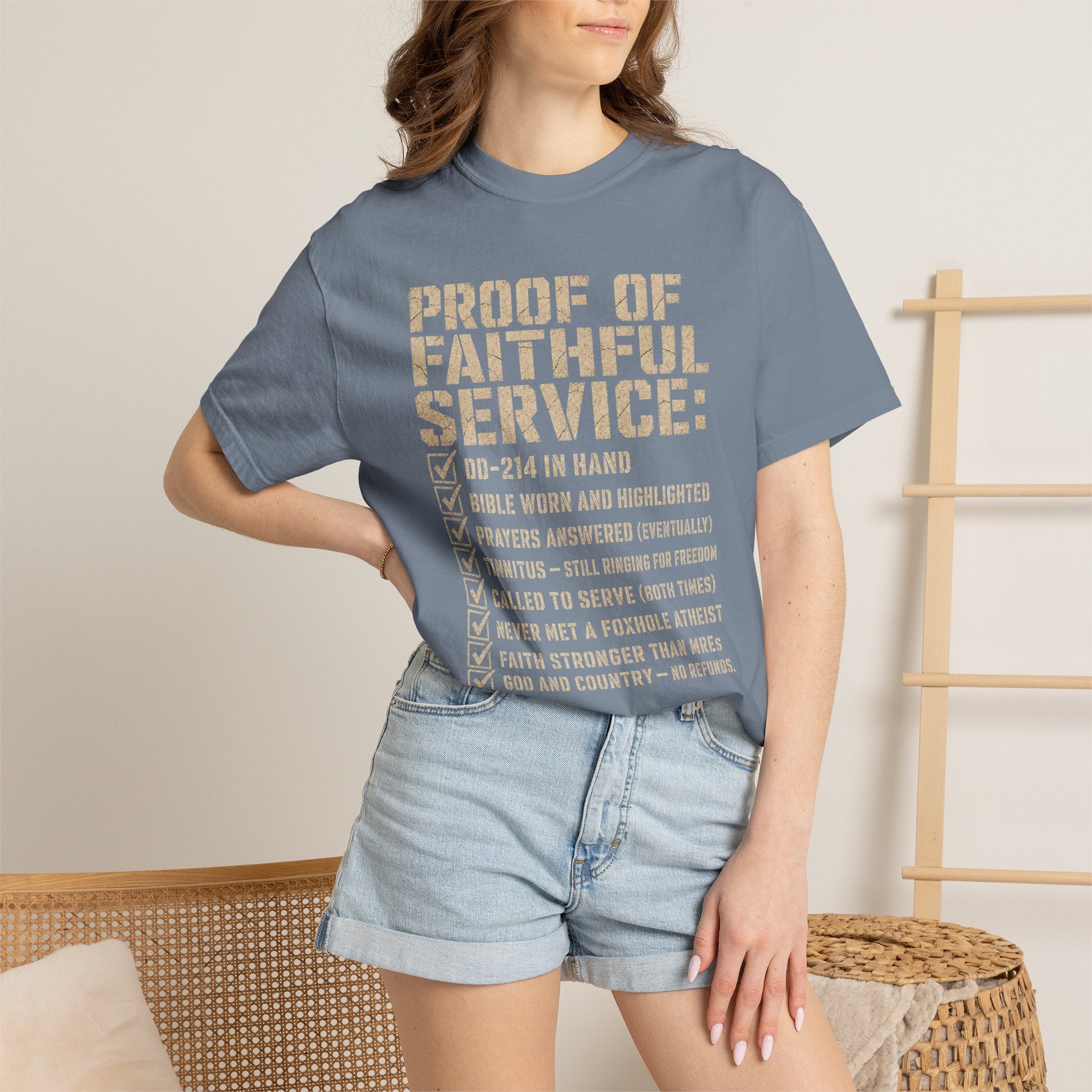 Proof Of Faithful Service Tee Shirt