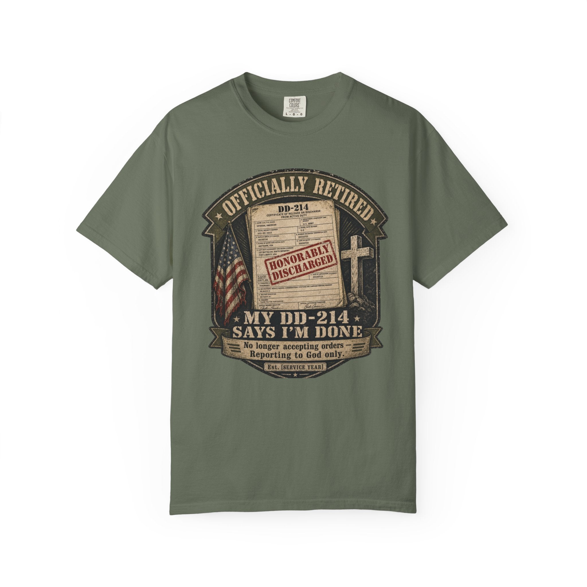 My DD-214 Says I'm Done Tee Shirt