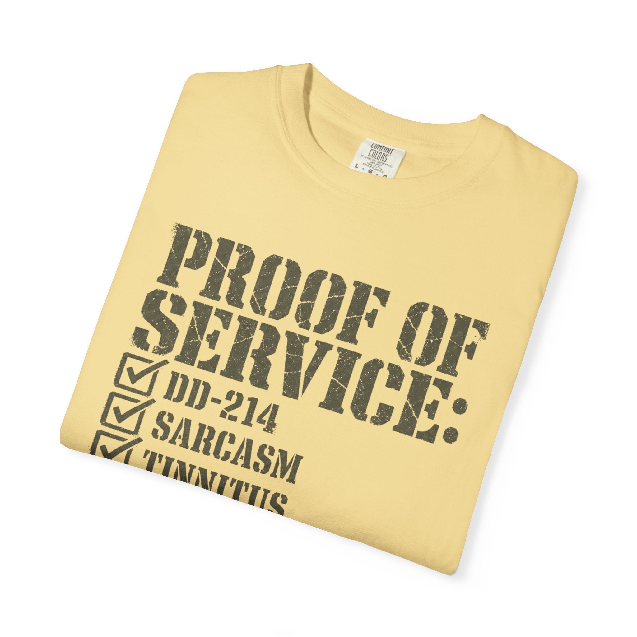 Military Service Checklist Tee Shirt
