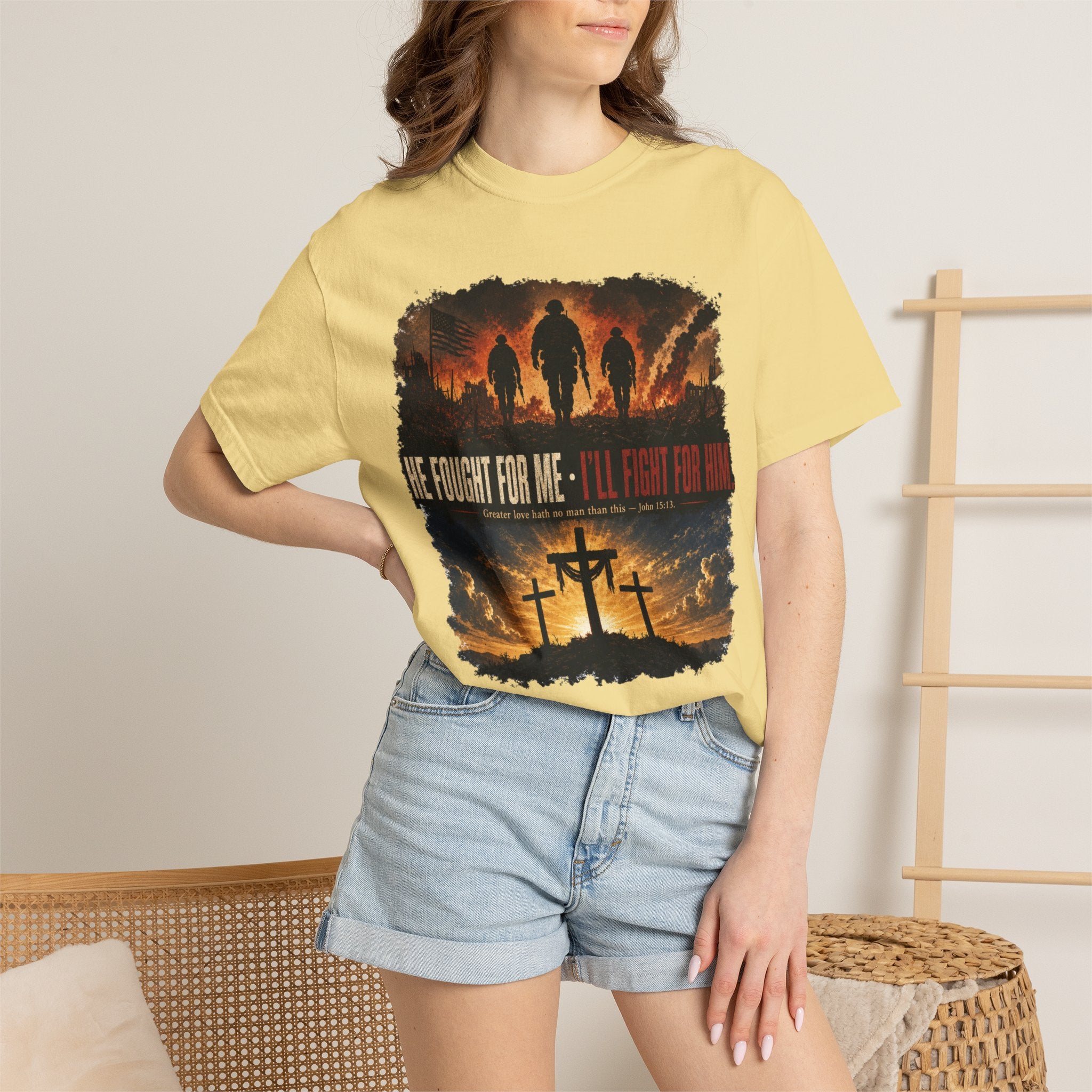 He Fought For Me - I'll Fight For Him Tee Shirt