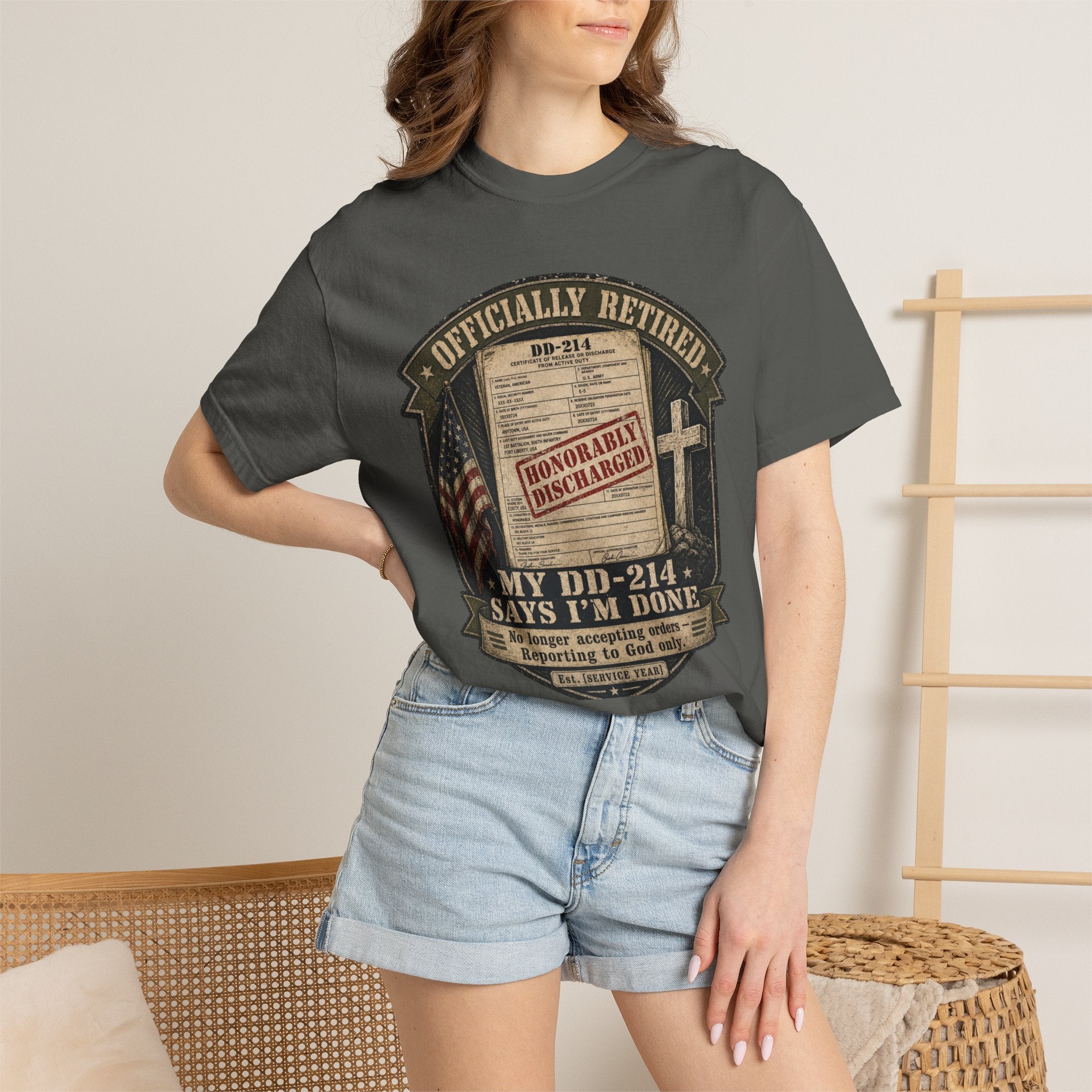 My DD-214 Says I'm Done Tee Shirt